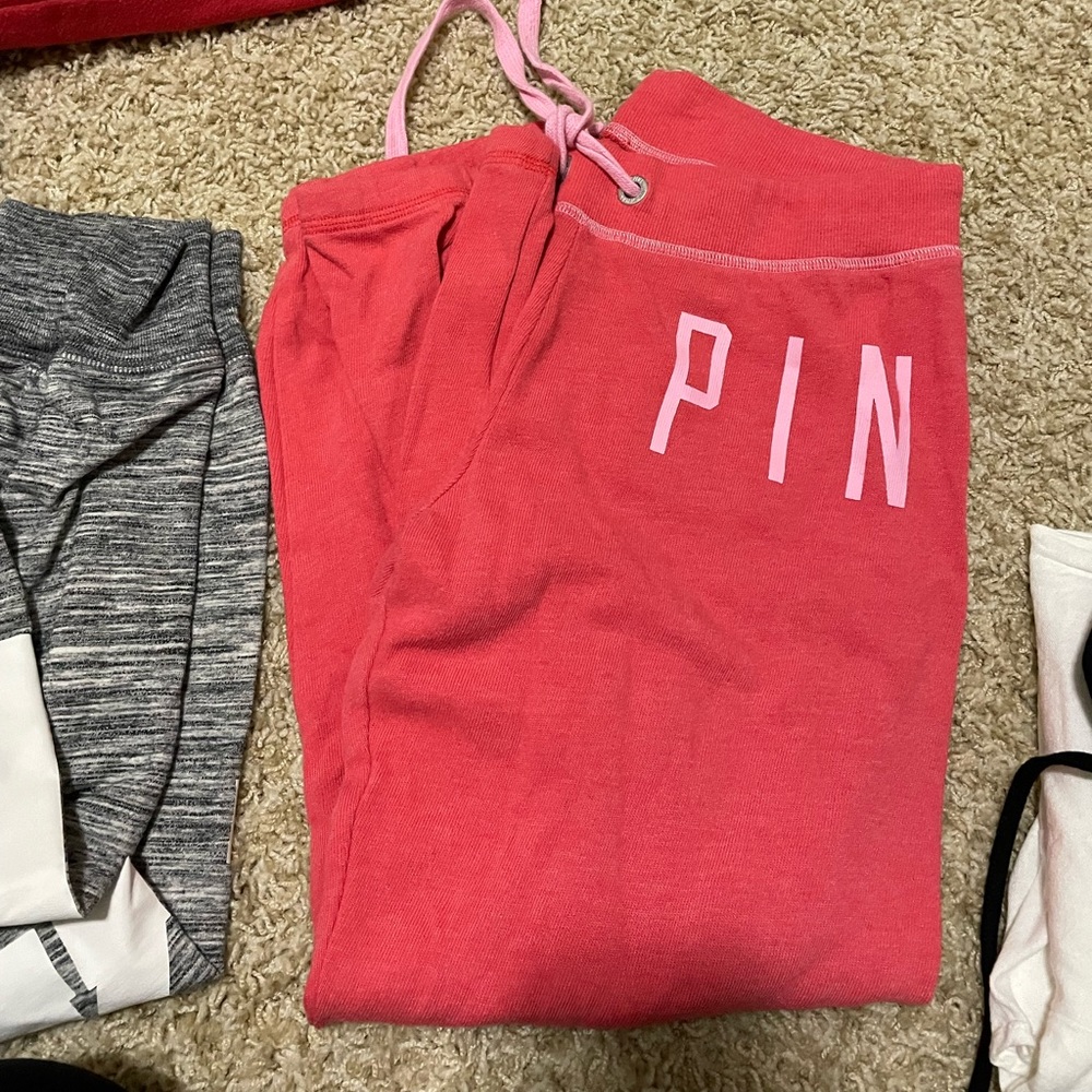 Coral PINK XS cuffed sweatpants